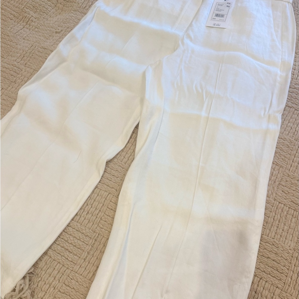 Theory NWT Women’s Linen/Viscose Blend Pants Size 14